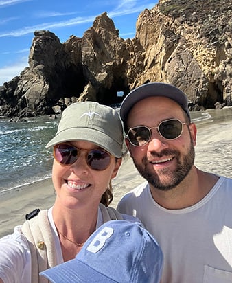 California-BigSur-RoseTaylor-2025-Pfeiffer Beach family selfie
